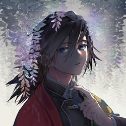 This is a pixiv picture whose title is HB to Giyuu.