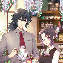 This is a pixiv picture whose title is [ぎゆしの].