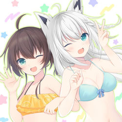 This is a pixiv picture whose title is ホロライブサマー.