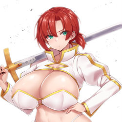 This is a pixiv picture whose title is 盛りブーディカさん.
