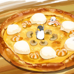 This is a pixiv picture whose title is エビモッツァレラ.