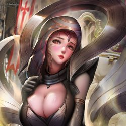 This is a pixiv picture whose title is odyssey sona.