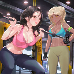 This is a pixiv picture whose title is Training💦.