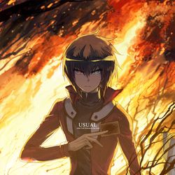 This is a pixiv picture whose title is （web再録） usual.