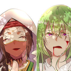 This is a pixiv picture whose title is 【FGO】どうか幸せに、美しい緑のヒト.