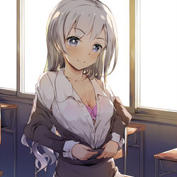 This is a pixiv picture whose title is あんたの他に誰もいないし、ここで着替えちゃお♪.