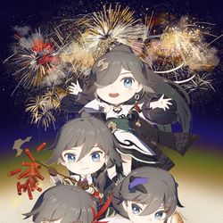 This is a pixiv picture whose title is 五符临门！.