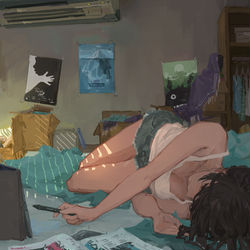 This is a pixiv picture whose title is #20200209 房間.