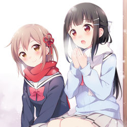 This is a pixiv picture whose title is ぽかぽか足湯.
