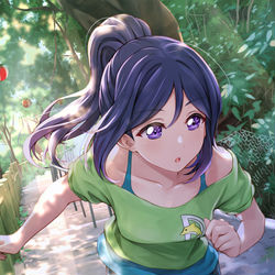 This is a pixiv picture whose title is 淡島神社への道.