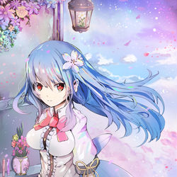This is a pixiv picture whose title is 天花.