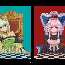 This is a pixiv picture whose title is Chess.