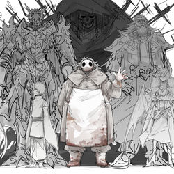 This is a pixiv picture whose title is 創作キャラまとめ.