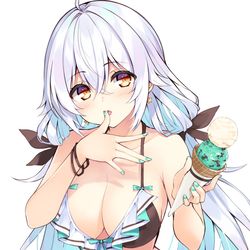 This is a pixiv picture whose title is 水着ラプアさん.