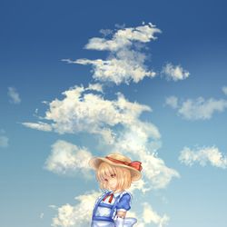 This is a pixiv picture whose title is 空が映る湖.