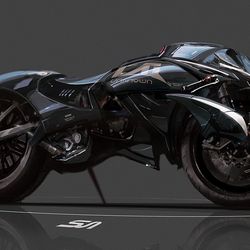 This is a pixiv picture whose title is metallic　motor.