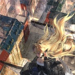 This is a pixiv picture whose title is 【PFAOS】-Chapter I.街景,旅人-.