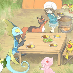 This is a pixiv picture whose title is ソード旅パ.