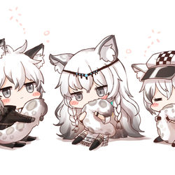 This is a pixiv picture whose title is silver family.