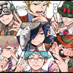 This is a pixiv picture whose title is ウミガメ合作.