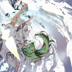 This is a pixiv picture whose title is 天の鎖.