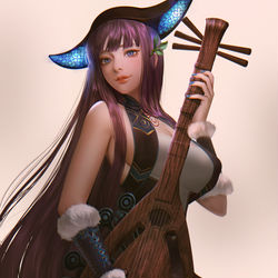 This is a pixiv picture whose title is FGO 楊貴妃 Yang Guifei.