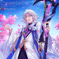 This is a pixiv picture whose title is commission(マーリン).