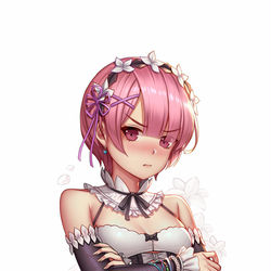 This is a pixiv picture whose title is ラム (リゼロ).