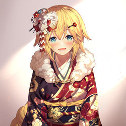 This is a pixiv picture whose title is 描き初め.