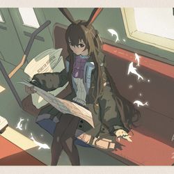 This is a pixiv picture whose title is 博士，坐这里呀~.