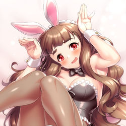 This is a pixiv picture whose title is もふもふうさぎ.