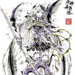 This is a pixiv picture whose title is 【極道畫師】布倫希爾德.