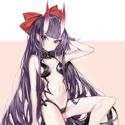 This is a pixiv picture whose title is 酒呑童子.