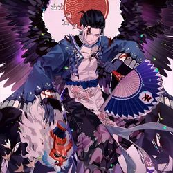 This is a pixiv picture whose title is 陰陽師大天狗.