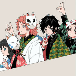 This is a pixiv picture whose title is 鬼滅の箱.
