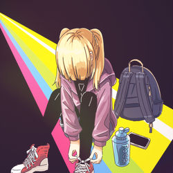 This is a pixiv picture whose title is ハイカットスニーカー.