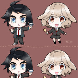 This is a pixiv picture whose title is 現パロミカアト参.