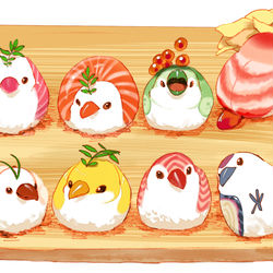 This is a pixiv picture whose title is 手まり寿司.
