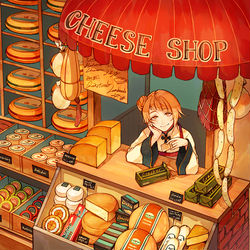 This is a pixiv picture whose title is Cheese Shop🧀.