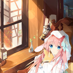 This is a pixiv picture whose title is うさみみ.