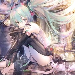 This is a pixiv picture whose title is 『　ツナガリタイ　』.