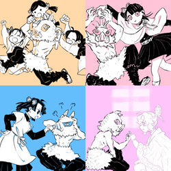 This is a pixiv picture whose title is 蝶屋敷＋伊之助.