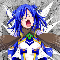 This is a pixiv picture whose title is クローバーコバルト絶体絶命！？.