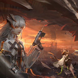 This is a pixiv picture whose title is 明日の方舟.