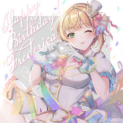 This is a pixiv picture whose title is 宮本フレデリカ.