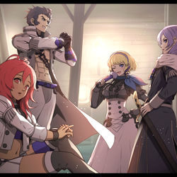 This is a pixiv picture whose title is 灰狼の学級.