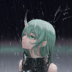 This is a pixiv picture whose title is 雨.