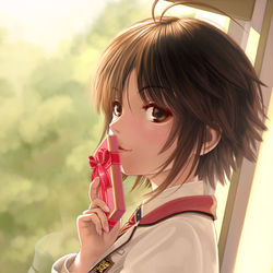 This is a pixiv picture whose title is バレンタイン制服まこ.