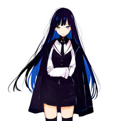 This is a pixiv picture whose title is blue.