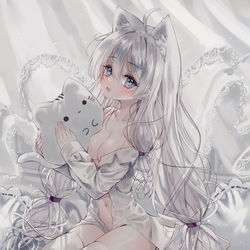 This is a pixiv picture whose title is もふ。.